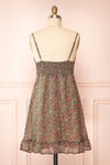 Mindy Short Ditsy Floral Dress w/ Front Tie | Boutique 1861 back view