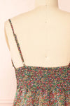 Mindy Short Ditsy Floral Dress w/ Front Tie | Boutique 1861 back close-up