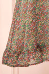 Mindy Short Ditsy Floral Dress w/ Front Tie | Boutique 1861 bottom