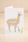 Happy Birthday Llama Mini Greeting Card | Maison garçonne close-up