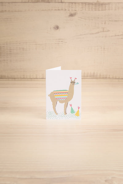 Happy Birthday Llama Mini Greeting Card | Maison garçonne