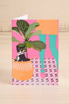 Cat and Plants Mini Greeting Card | Maison garçonne close-up