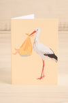 Stork Mini Greeting Card | Maison garçonne close-up