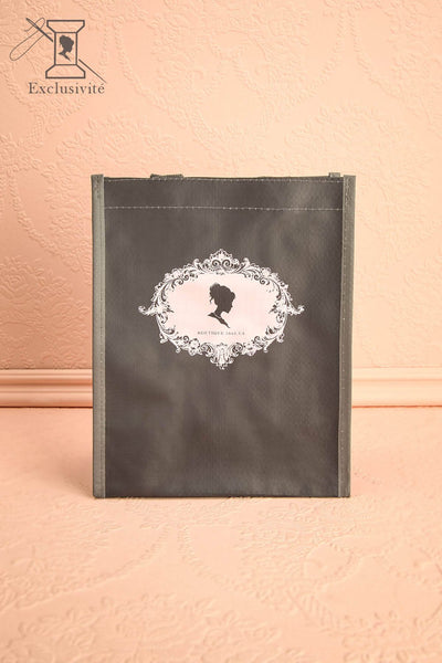 Mini-Sac Gris 1861 - Pink and grey mini reusable bag