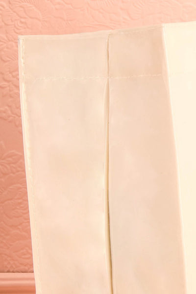 Mini-Sac Vernis 1861 - Cream glossy reusable bag 5
