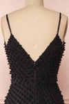 Minjee Black Maxi Dress | Robe Longue | Boutique 1861 back close-up