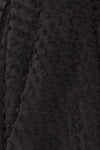 Minjee Black Maxi Dress | Robe Longue | Boutique 1861 fabric detail