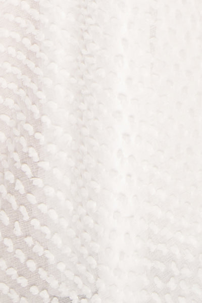 Minjee Ivory Maxi Dress | Robe Longue | Boudoir 1861 fabric detail