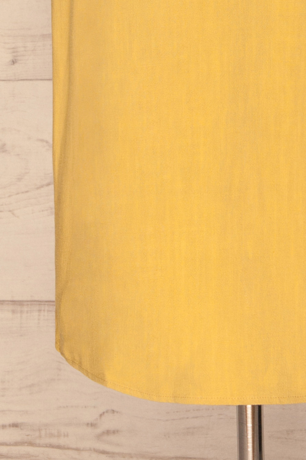 Mirandela Yellow Linen Midi Dress | La petite garçonne bottom 