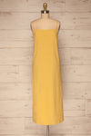 Mirandela Yellow Linen Midi Dress | La petite garçonne