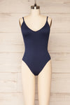 Mirjami Textured One-Piece Navy Swimsuit | front view