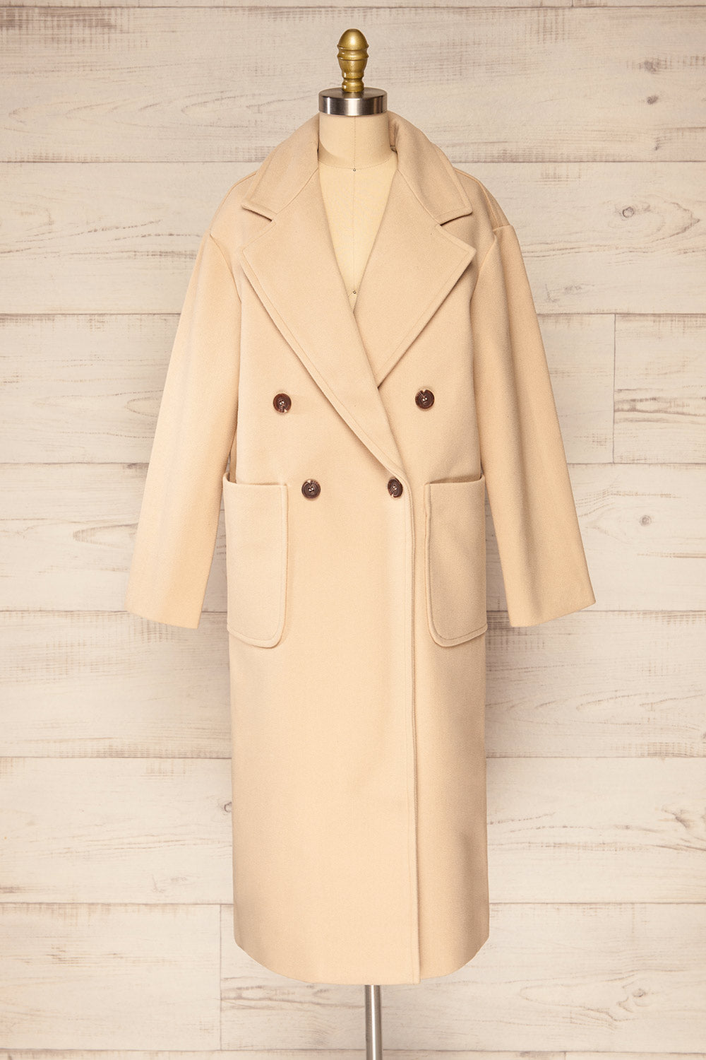 Mitcham Double-Breasted Trench Coat | La petite garçonne front view