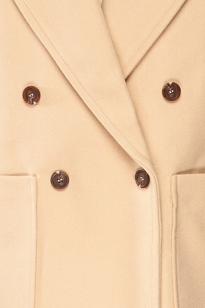 Mitcham Double-Breasted Trench Coat | La petite garçonne fabric