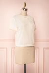 Miyama Cream Organza Pleated Short Sleeved Blouse | Boutique 1861 3