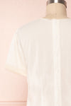 Miyama Cream Organza Pleated Short Sleeved Blouse | Boutique 1861 6