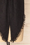 Mohaire Black Soft Knit Scarf | La petite garçonne bottom