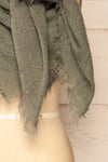 Mohaire Grey Soft Knit Scarf | La petite garçonne bottom