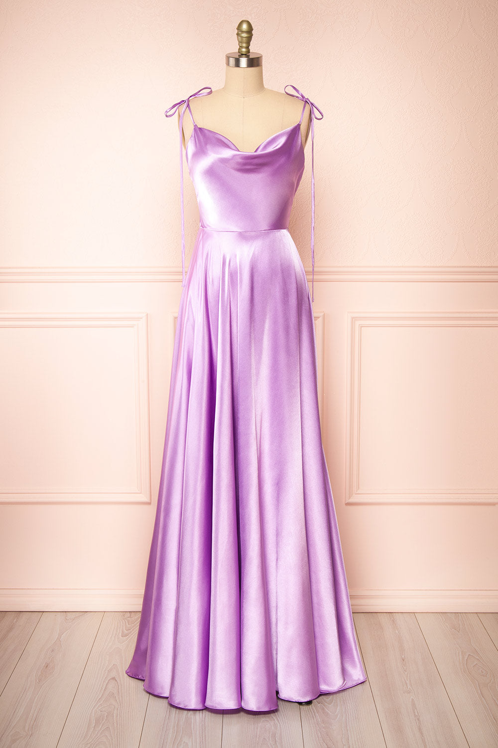 Lavender Dress - Cute Satin Dress - Lavender One-Shoulder Dress - Lulus