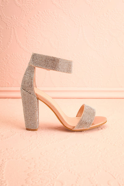 Momoka Crystal Studded Heels | Talons | Boutique 1861 side view