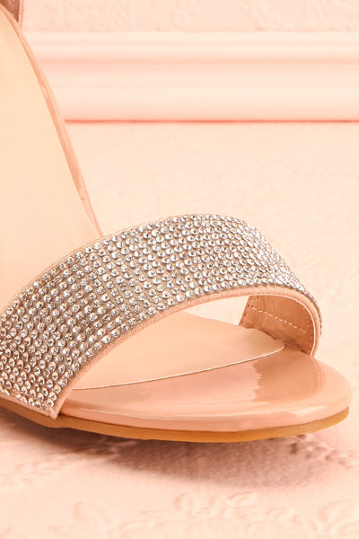 Momoka Crystal Studded Heels | Talons | Boutique 1861 front close-up