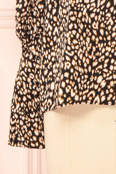 Moni Leopard Print Blouse w/ Peter Pan Collar | Boutique 1861 bottom