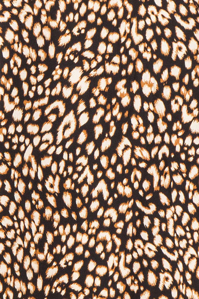 Moni Leopard Print Blouse w/ Peter Pan Collar | Boutique 1861 fabric