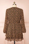 Monique Short Floral Dress w/ Puffy Sleeves | Boutique 1861 back plus size
