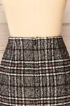 Montbrisson Black Plaid Mini-Skirt | La petite garçonne back close-up