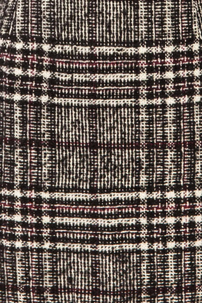 Montbrisson Black Plaid Mini-Skirt | La petite garçonne fabric