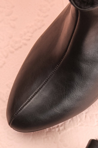 Montesquieu Black Faux Fur Lined Ankle Boots | Boutique 1861 2