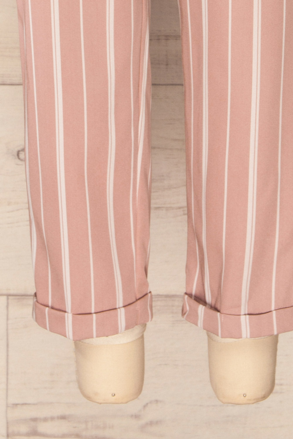 Montpellier Pink Striped Straight Leg Pants | La petite garçonne bottom 