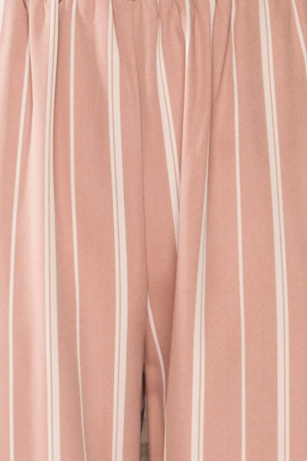 Montpellier Pink Striped Straight Leg Pants | La petite garçonne fabric 