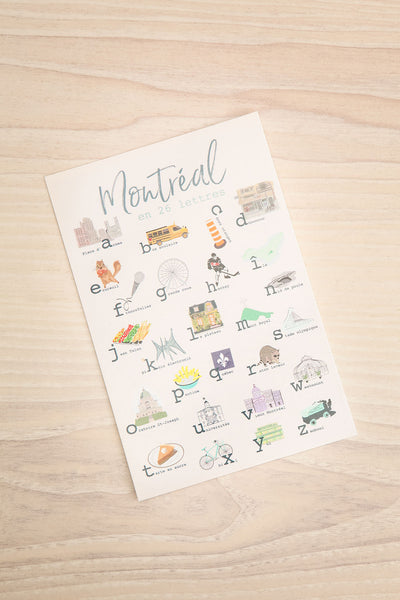 Montreal in 26 Letters Postcard | Maison garçonne