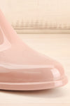 Morand Dusty Pink Rain Boots | Bottes | La petite garçonne front close-up