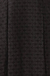 Morena Black Embroidered Short Sleeve Dress | Boutique 1861 fabric