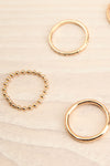 Mosgiel Gold Set of 7 Stackable Minimalist Rings | La petite garçonne details