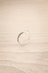 Mosgiel Silver Set of 7 Stackable Minimalist Rings | La petite garçonn ripple