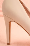 Mounai Ivory Pointed Toe Heels | Boutique 1861 side back close-up