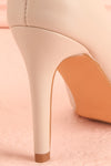 Mounai Ivory Pointed Toe Heels | Boutique 1861 back close-up