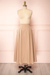 Moyna Beige Ankle Length High-Waisted Skirt | Boutique 1861 front view