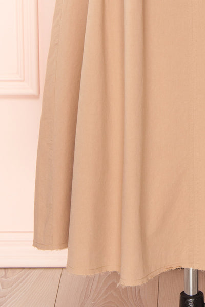 Moyna Beige Ankle Length High-Waisted Skirt | Boutique 1861 bottom