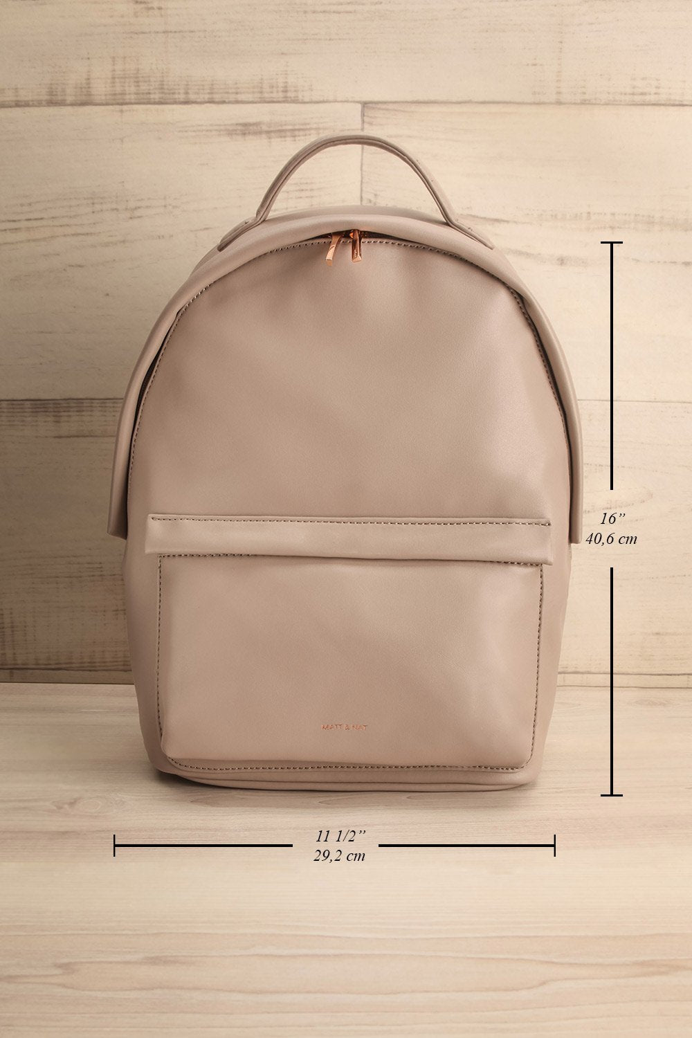 Munic Fog Vegan Leather Backpack La Petite Garconne