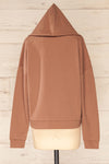 Munich Brown Long Sleeve Hooded Sweatshirt | La petite garçonne  hood view