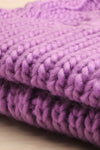 Muscaa Lavender Knit Tuque w/ Pompom | La petite garçonne flat close-up