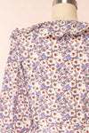 Myane Floral Puffy Sleeve Midi Dress | La petite garçonne back close up
