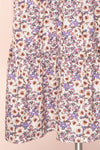 Myane Floral Puffy Sleeve Midi Dress | La petite garçonne details
