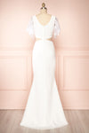 Myranie White Cut-Out Mermaid Bridal Dress | Boudoir 1861 back view