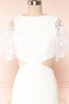 Myranie White Cut-Out Mermaid Bridal Dress | Boudoir 1861 front close up