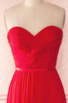 Myrcella Ardent Red Corset Back Gown | Boudoir 1861 front close-up