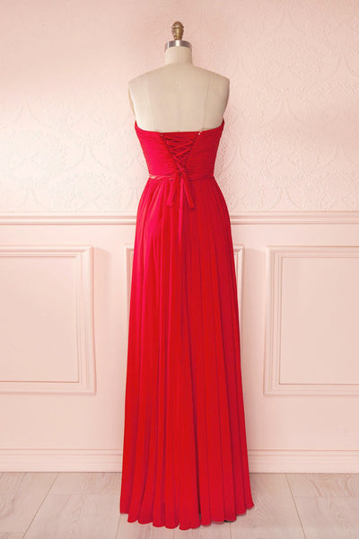 Myrcella Ardent Red Corset Back Gown | Boudoir 1861 back view